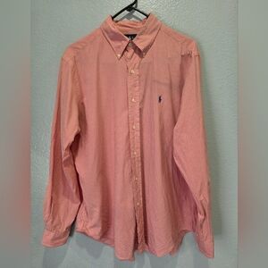 Polo by Ralph Lauren Men's Red Checkered Shirt Size L.